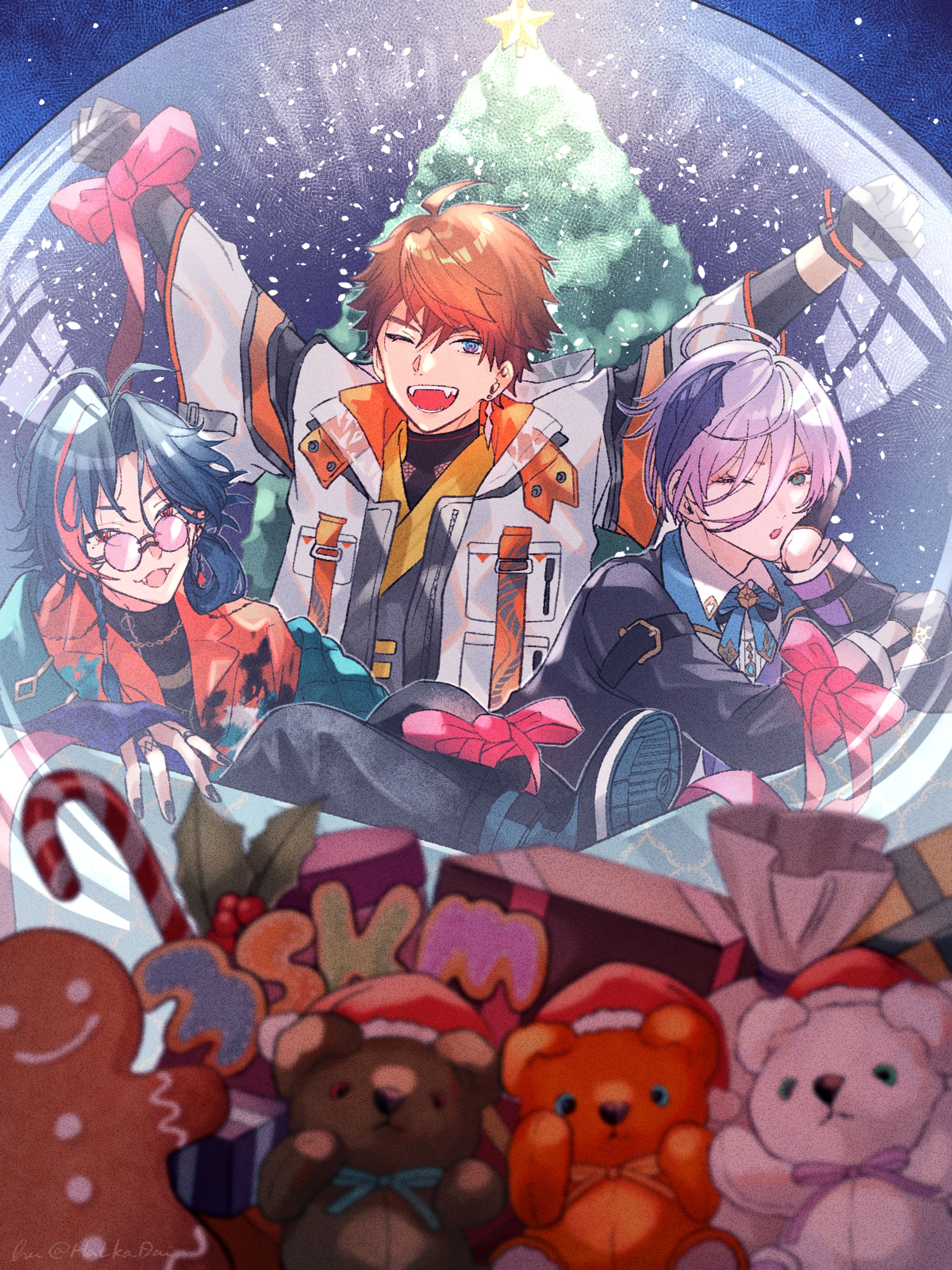 クリスマスイラスト/3SKM-1