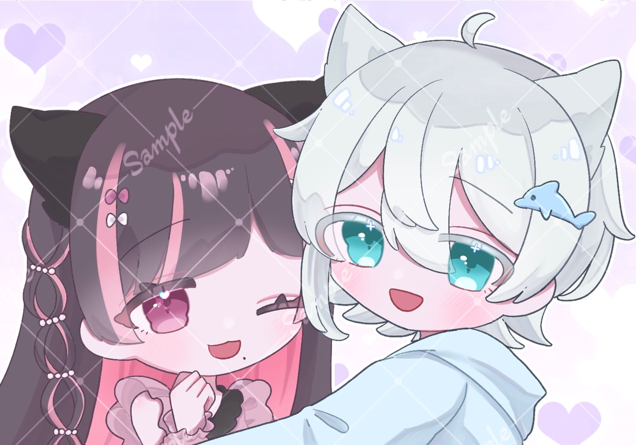 有償依頼：ペアイラスト-1