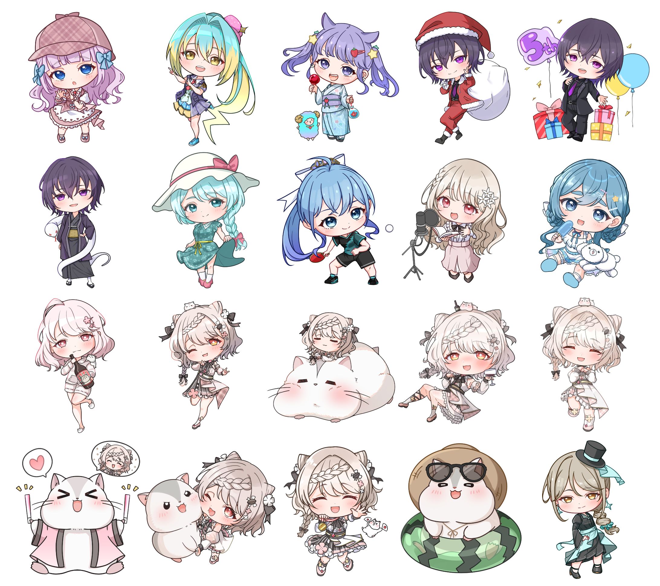 Vtamp特典用ミニキャラまとめ-1