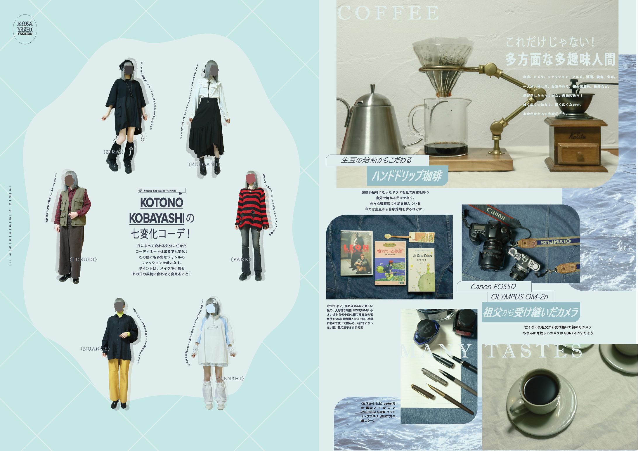 自己紹介雑誌デジタル模写 -1