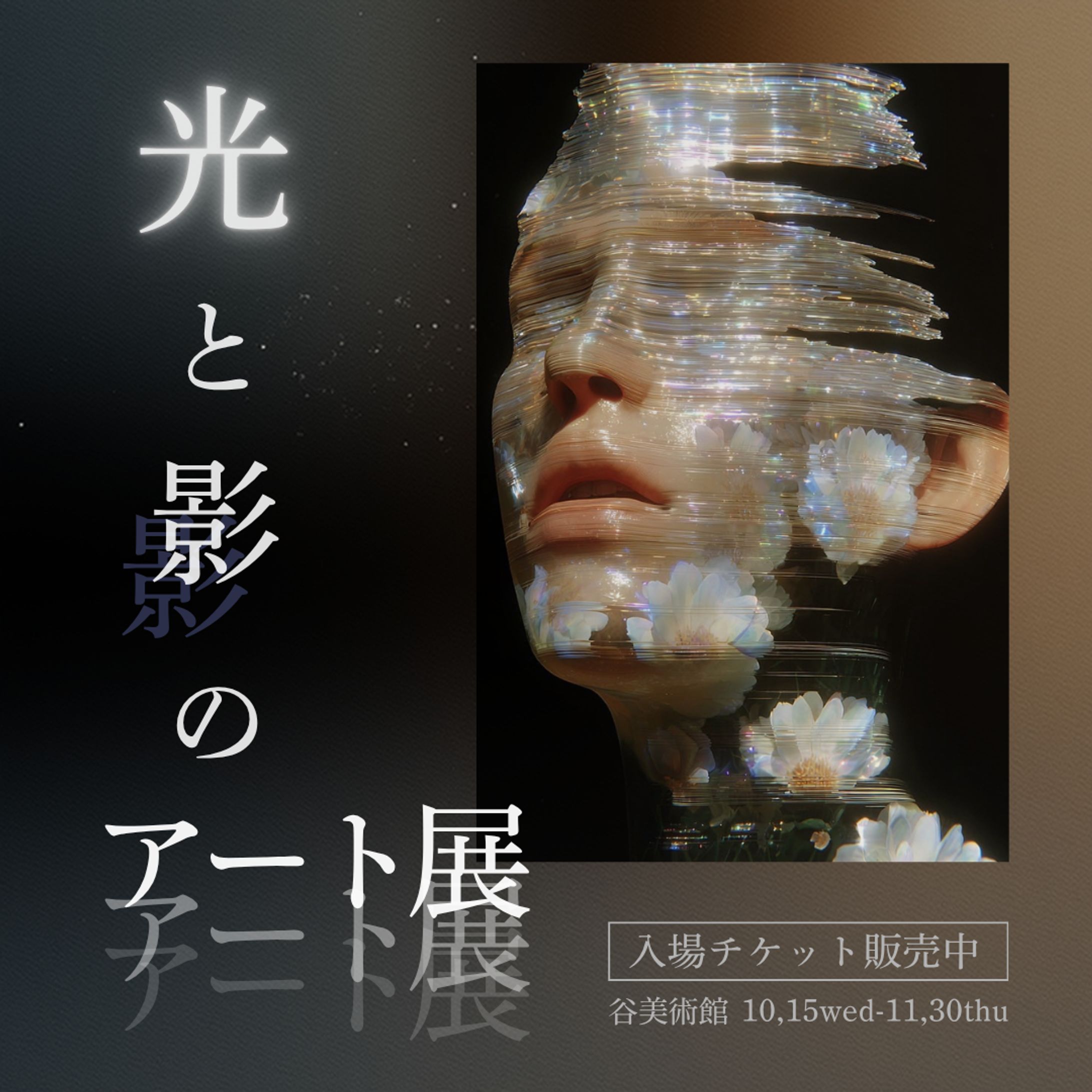  【自主制作】光と影のアート展バナー-1