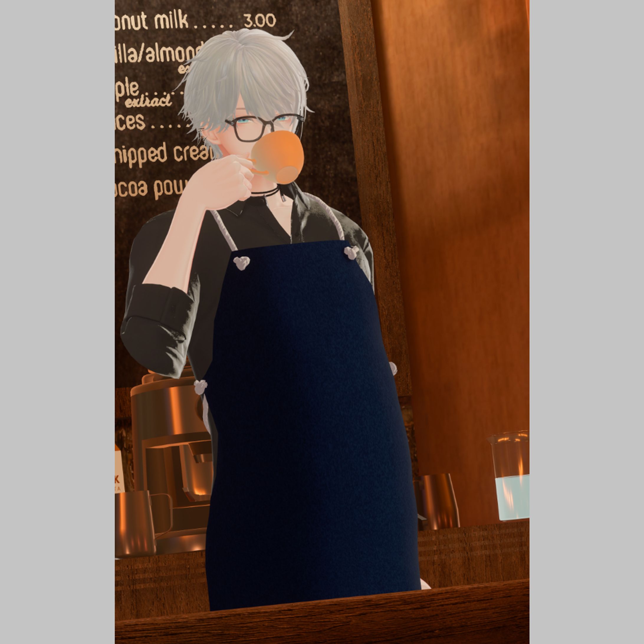 【モデル・PR】メンズ用エプロン-1