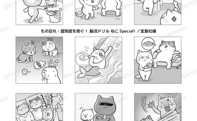 【ムック本】もの忘れ・認知症を防ぐ！ 脳活ドリル ねこSpecial!／宝島社