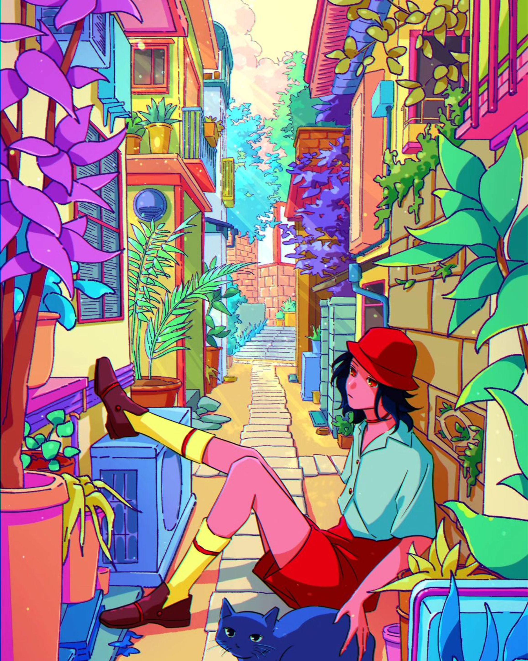 路地裏⁡
⁡ #イラスト  #illustration  #art  #originalart-1