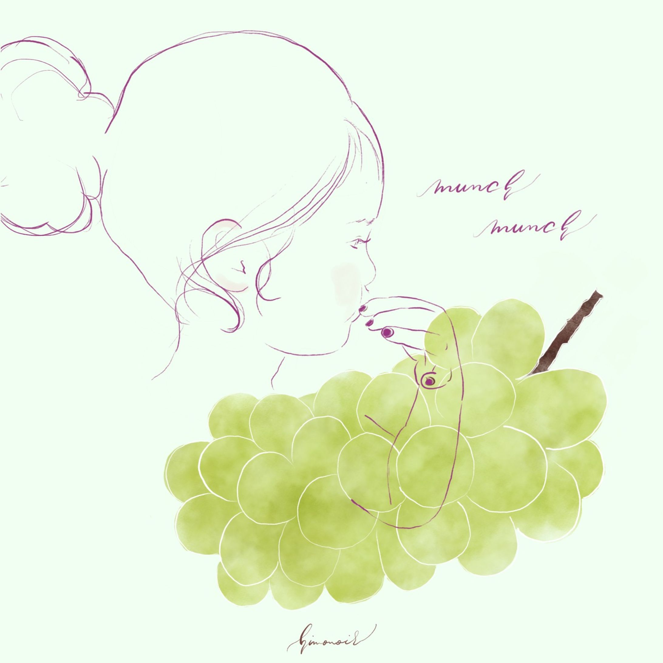 ・

Shine Muscat Ⅲ
シャインマスカットさん

Ⅱの続き

もぐもぐ
いっぱい食べちゃう

#art #drawing #chill #relax #adobefresco #illustration #fruit #shinemuscat #muscat #nftart #textiledesign #フルーツ #シャインマスカット #マスカット #ぶどう #絵本 #挿絵 #装画 #北欧 #テキスタイル #イラストレーター #デザイン #デザイナー #パッケージデザイン #おしゃれ #イラスト好きな人と繋がりたい-1