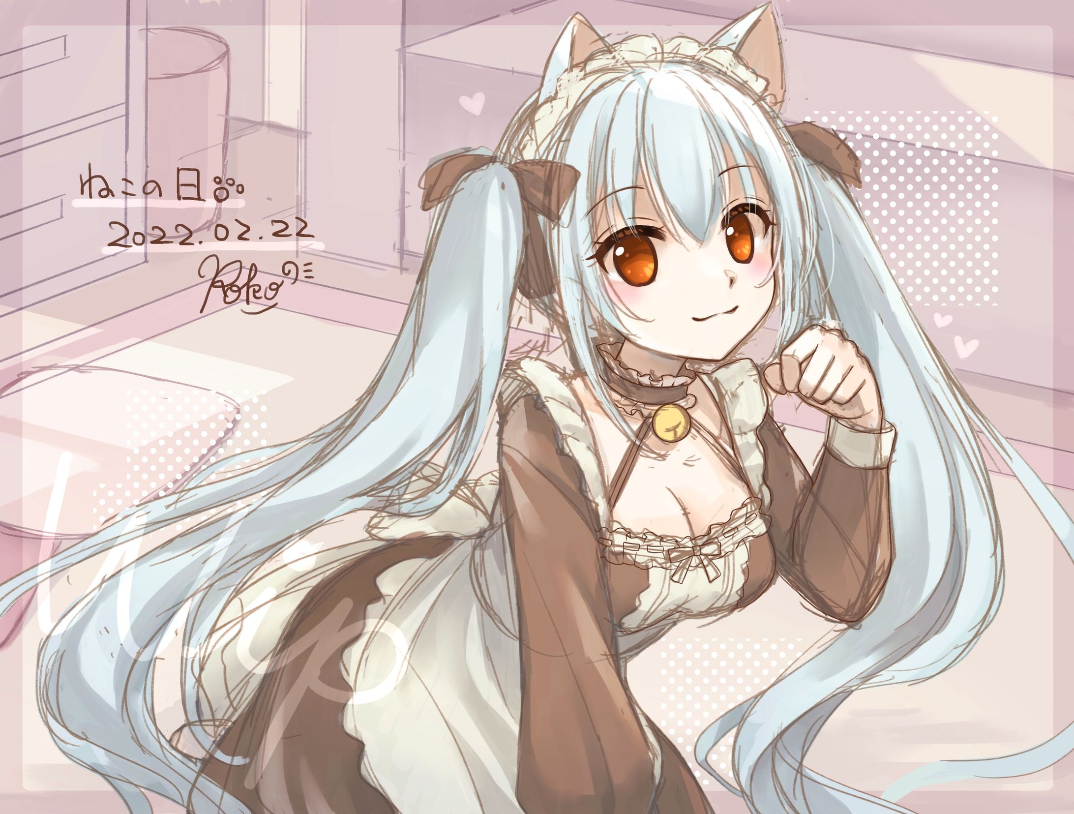 ねこの日2022（ラフ）-1