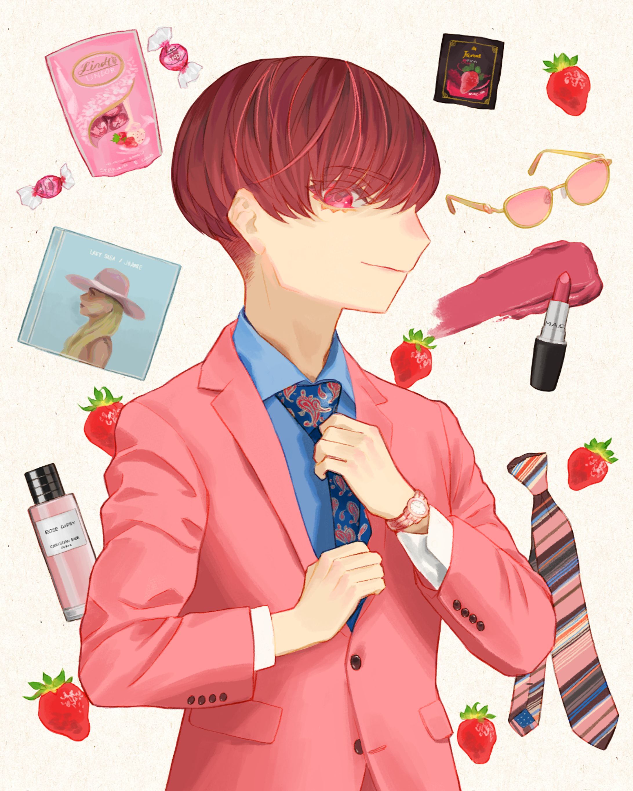 strawberry pink girl-1