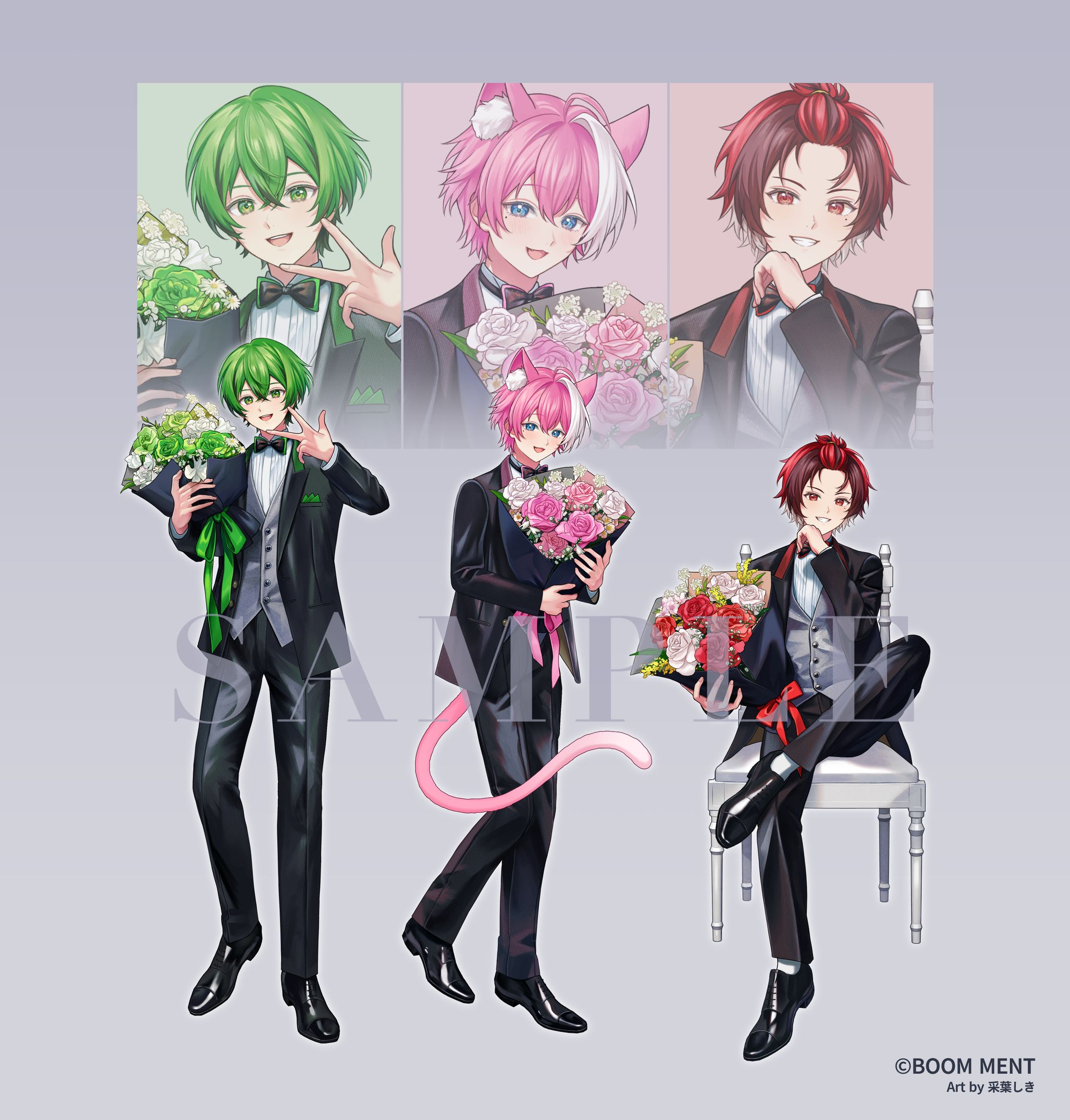 【グッズイラスト】BOOM MENT - かんなちゃろ/てぃる/HaRuK@-1