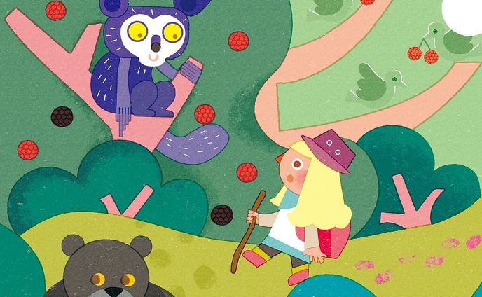 .
ロシトロカ個展
『 SHORT SHORT CAKES』

個展5日目になりました。
今日は含めて残りあと2日です。

関東は梅雨明けしましたね☀️猛暑が続いておりますが、会期中はお天気が良さそうです。水分補給はしっかりとしてください！
今日も１１時〜在廊しております😊

4/10「アイアイの道案内」
長い一枚絵をケーキのように切り分けて小さな物語が生まれました。
.
.
“Lositoloca” exhibition
『 SHORT SHORT CAKES』
4/10
A small story was born by cutting a long picture like a cake.
.
.
－－－－－－－－－－－－

ロシトロカ個展
『 SHORT SHORT CAKES』

OPA gallery ( @opagallery )
2022 6/24(fri)－6/29(wed)
open11:00 ｰ 19:00(最終日17:00まで)

－－－－－－－－－－－－

#ロシトロカ #lositoloca
#イラスト #イラストレーション
#illust #illustration #illustrator
#illustrationworks #animal
#animalillustration 
#childrenillustration #🐺🐏
#exhibition #個展 #表参道
#gallery

#個展cakes