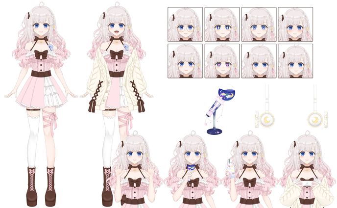 Vtuber立ち絵：空咲まる様