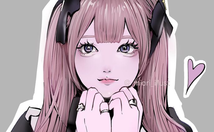 美容系YouTuberのハウスダストさんのファンアート描きました🫶💕ご本人様の可愛さもメイク技術も半端ないのです💄✨💫▶︎YouTubeyoutube.com/@tamukun_36