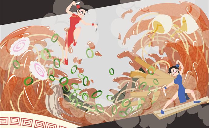 対決！ラーメンシスターズ！