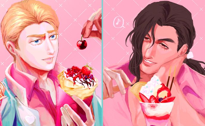 【キャラクターイラスト】スイーツと人間