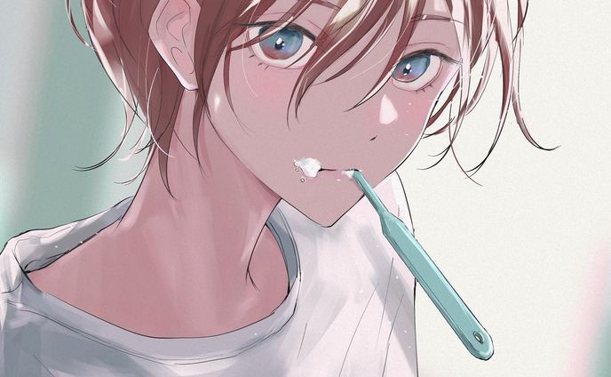 🪥

PRでもなんでもないのですが、1枚目にタグ付けさせていただいている @twotreesjp  さんで買える動物実験していなくて100％ミントオイルを使っている歯磨き粉と柄が竹製の歯ブラシ、とってもおすすめです！
歯磨き粉、使い心地めちゃくちゃよくて口に残りません。でもとてもすっきりします！
歯ブラシは硬めが好きな人には少し柔らかいかもしれません。でも竹の柄のさらさらした感じがとてもら気持ちいいのです。硬めの竹製歯ブラシご存知の方は教えてください。

最近絵を描いていて、いい味？とかいつもな感じを出すためにきれいに描かないのか、きれいに描けないのか（逃げてる？！😗😨みたいな、、）よく分からなくなることがあって、しばらくお試しで、出来るだけ綺麗に描いてみることにしました。（推しを綺麗に描き切りたい！という気持ちとか色々な感情が渦巻いているのもあります笑）色々な気持ちを描けるようになれますように。

#illustration
#illustrater
#kawaii #japan #illust #插图 #插图画家 #藝術 #イラスト #イラストレーター 
 #드로잉 #일러스트 #그림스타그램 #미술
#插图 #插图画家 #イラスト好きさんと繋がりたい#アニメ好きな人と繋がりたい 
#オリジナルイラスト
#軽美術部
#男の子イラスト
#anime
#赤髪
#tシャツコーデ 

#anipiccom 
#anipraillustration 
#kurita_irasuto 
#cmykギャラリー
@kurita_irasuto 
@keivi.jp
@cmyk.jp

@keivi.jp
