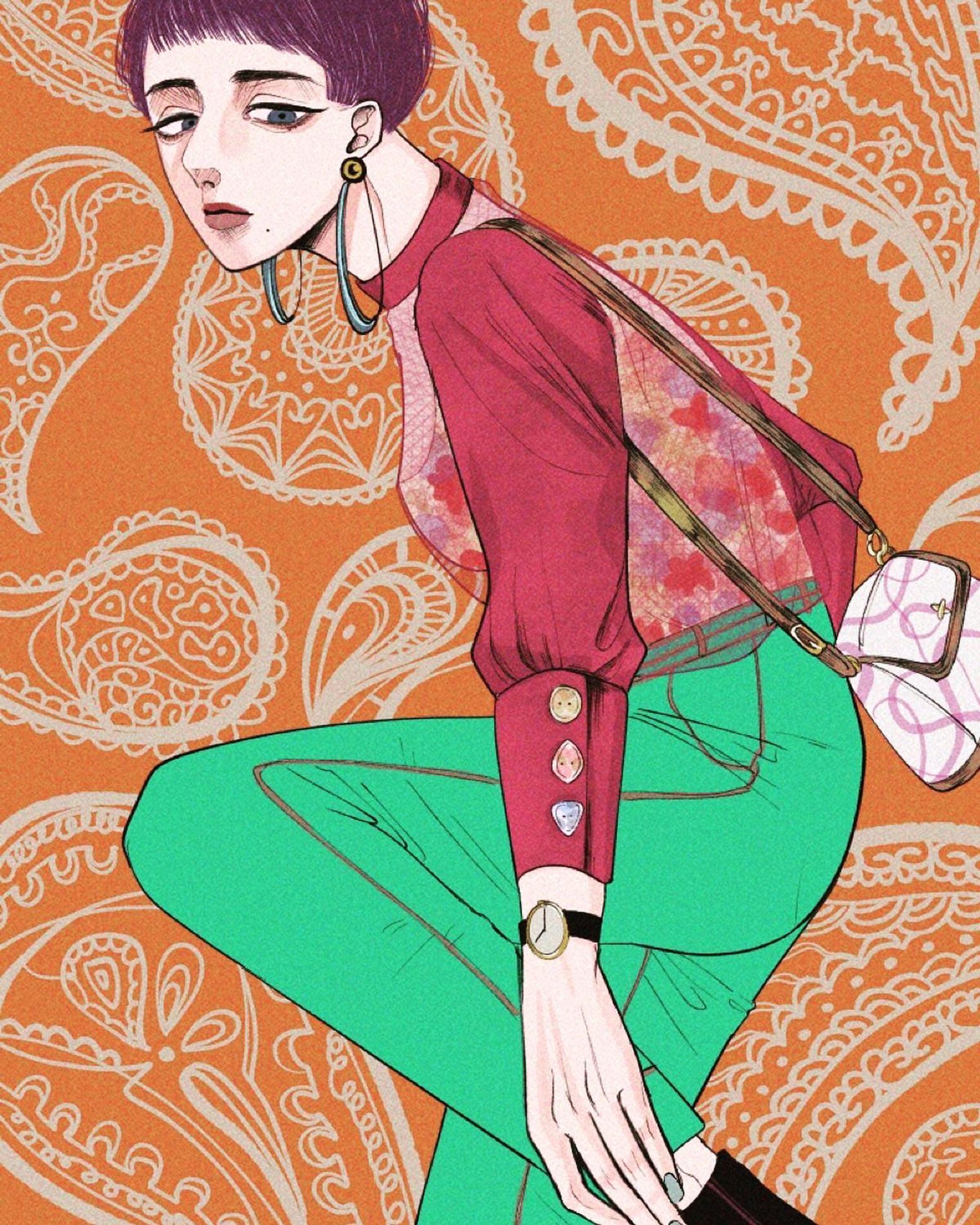 autumn×ethnic
#ファッション#イラスト#fashion #イラストグラム#illustration#drawing#art#illust-1