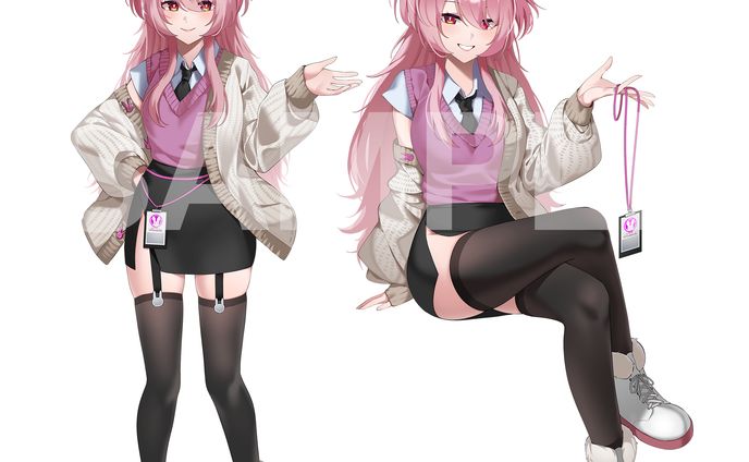 Pixchan Pixela Character illustration