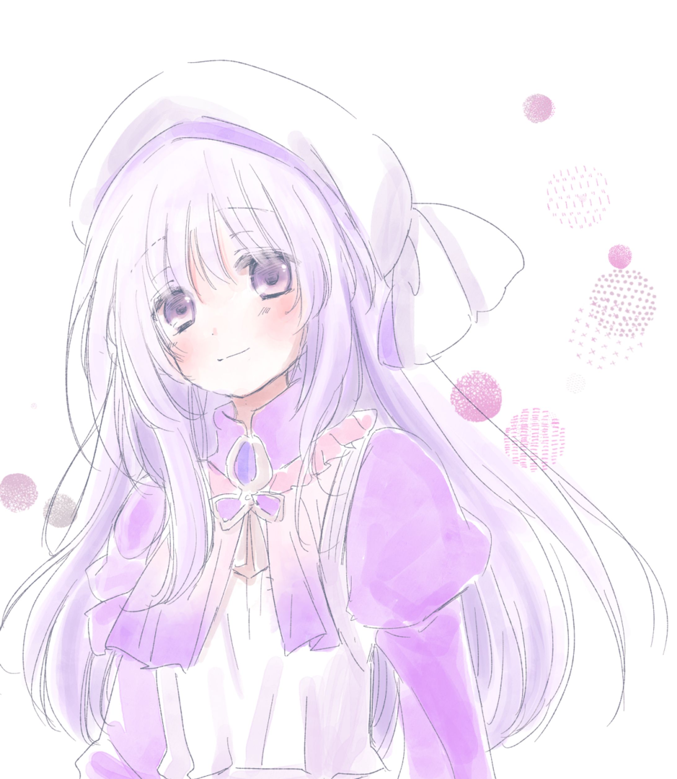 Waifu Labsで作った子が可愛かったので描いてみました。-1