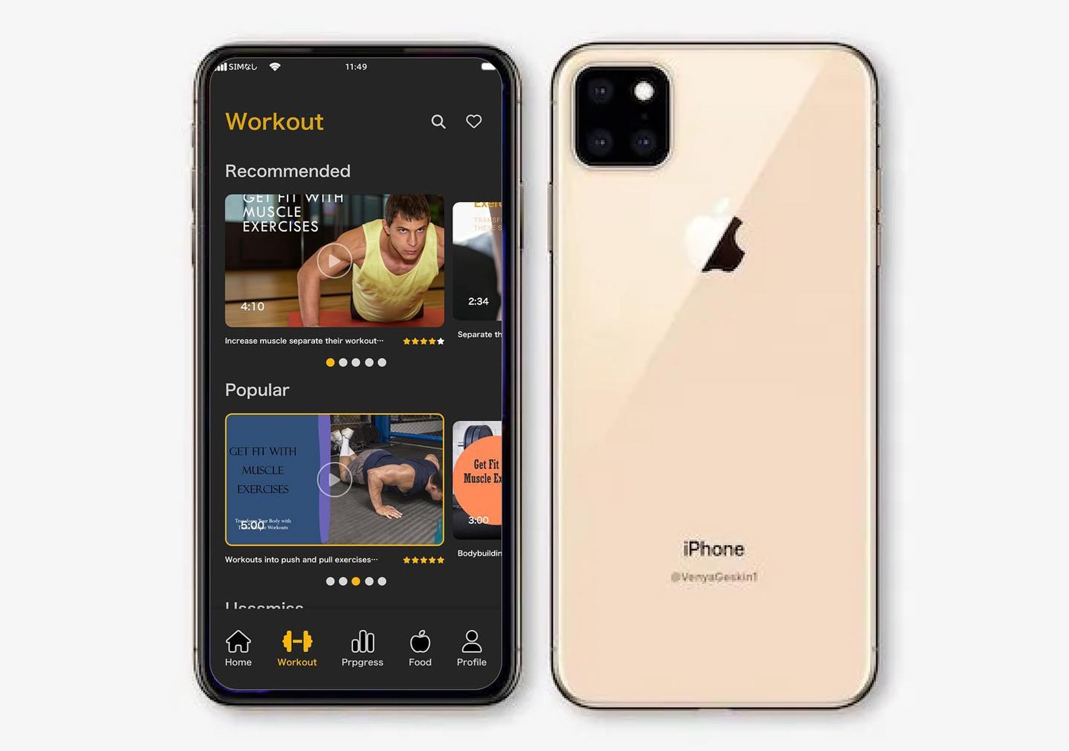 フィットネスの
スマホ版UI/UXデザイン

#behance 
#adobexd 
#iphone10 
#uiux 
#uiuxデザイナー
#webデザイナーになりたい
#photoshop-1
