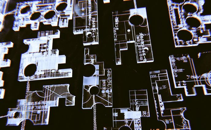 aclylic.ネックレス《言葉の端々》