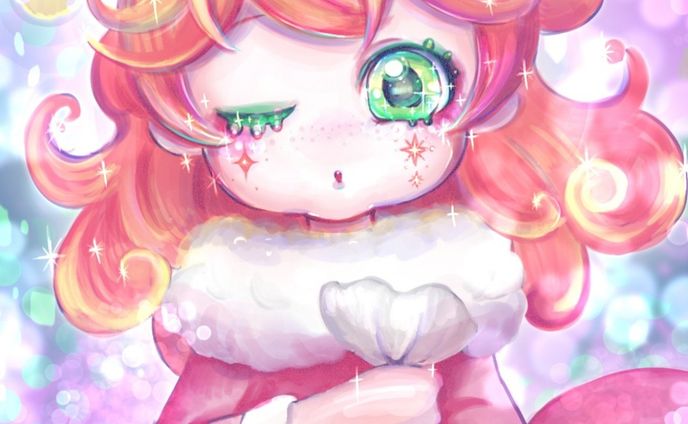 Glitter santa🌟
#illstration #santa #christmas #procreate #イラスト #クリスマスイラスト描いてみた #キラキラおめめ #glittereyes