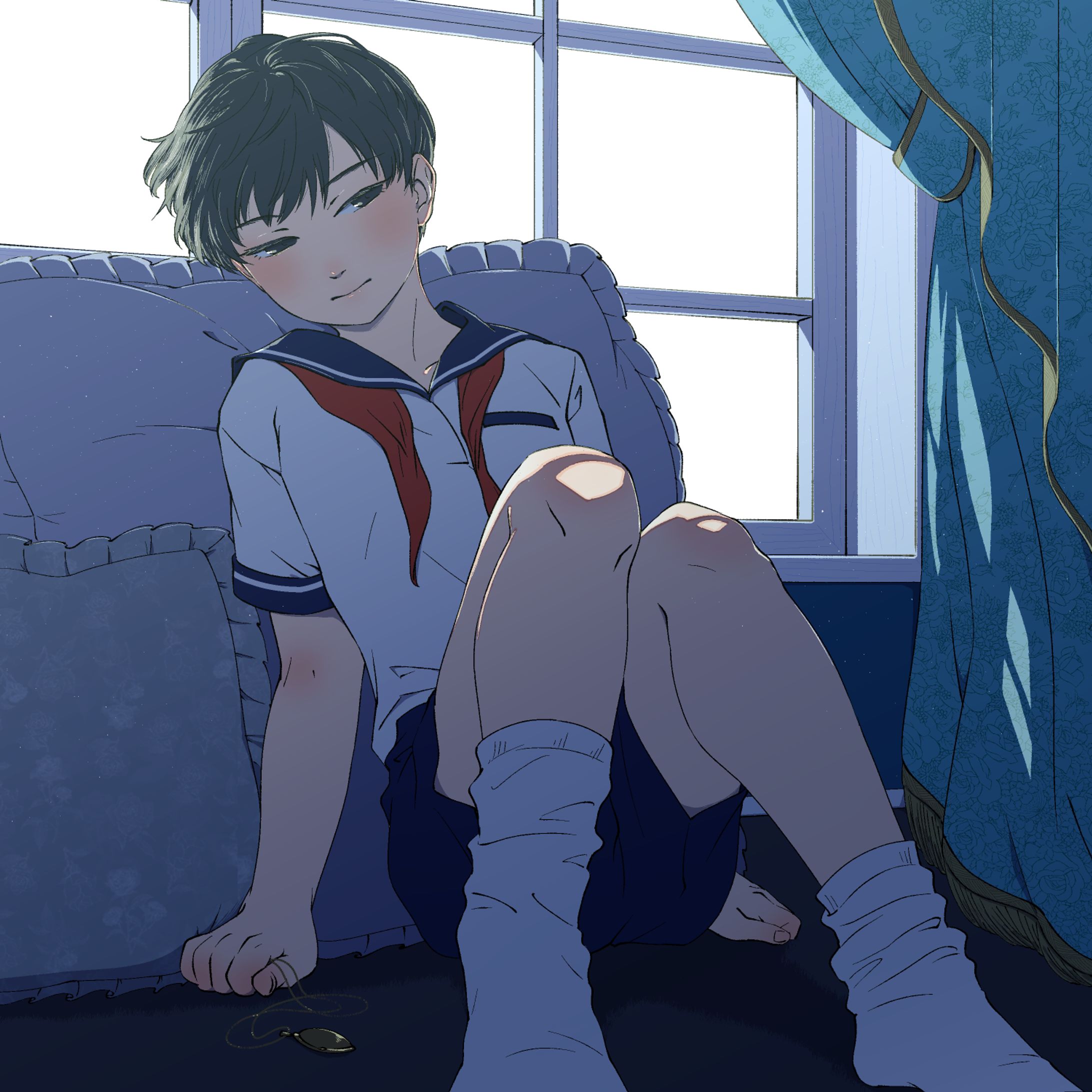 儚げな雰囲気の美少年-1