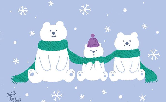 pola bears

#polabear #photoshop 
#animalillustration #artwork 
#illustration #bear 
#kidlit #白くま #動物イラスト 
#イラストレーター #高井じゅり 
#winter #冬 #いらすとぐらむ 
#digitalillustration #illustrationartist