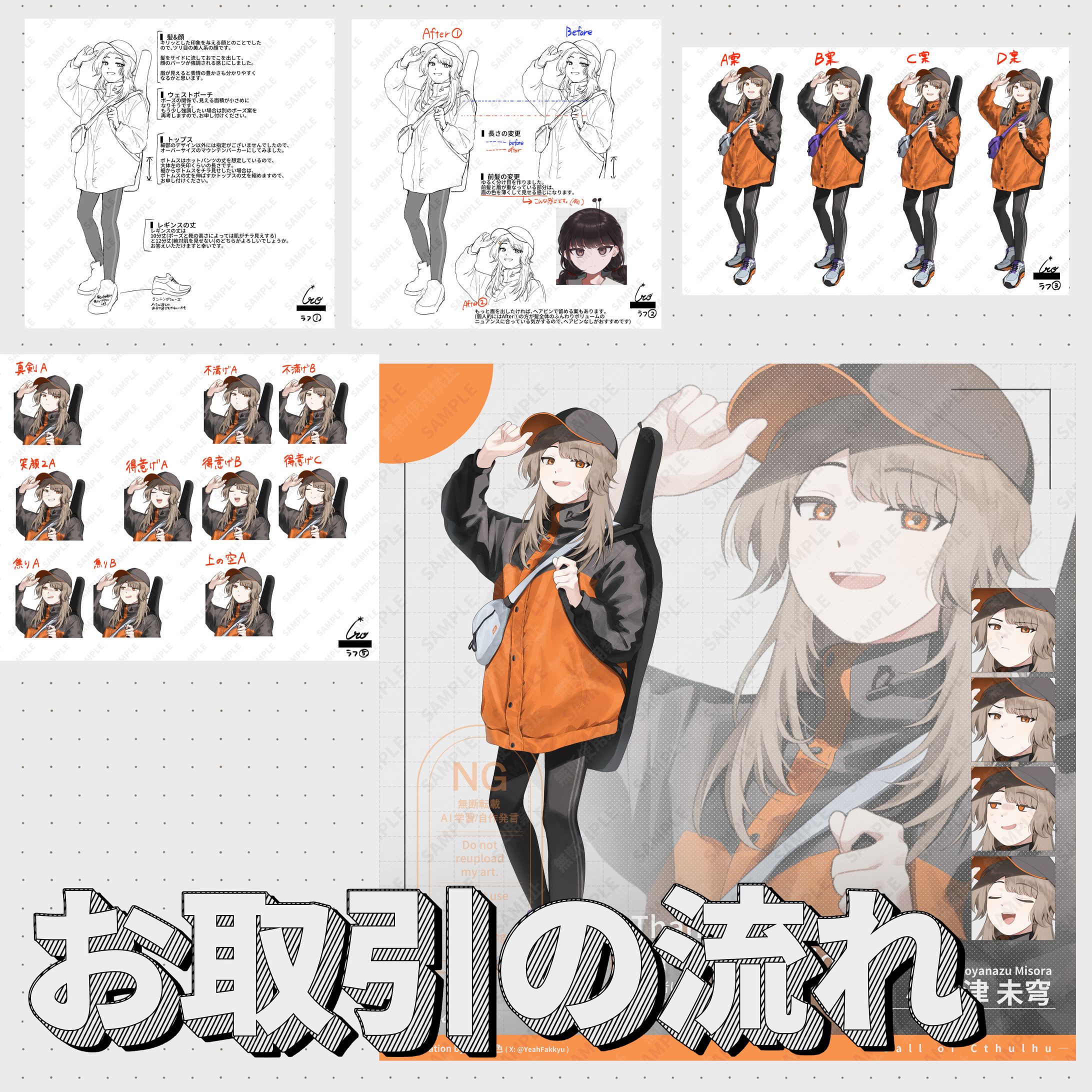 立ち絵制作 / お取引の流れ-1