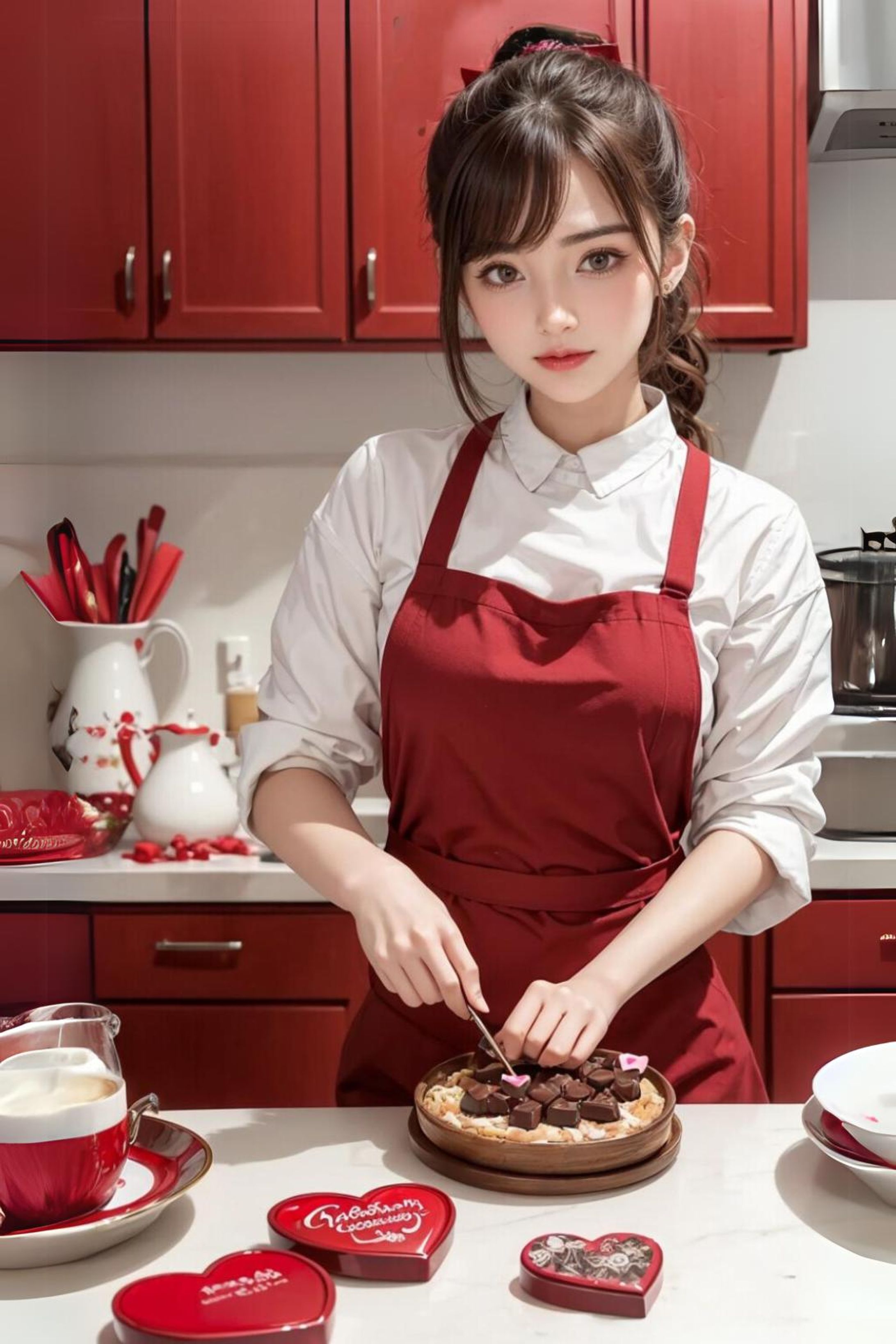 バレンタインデーのチョコ作り-1
