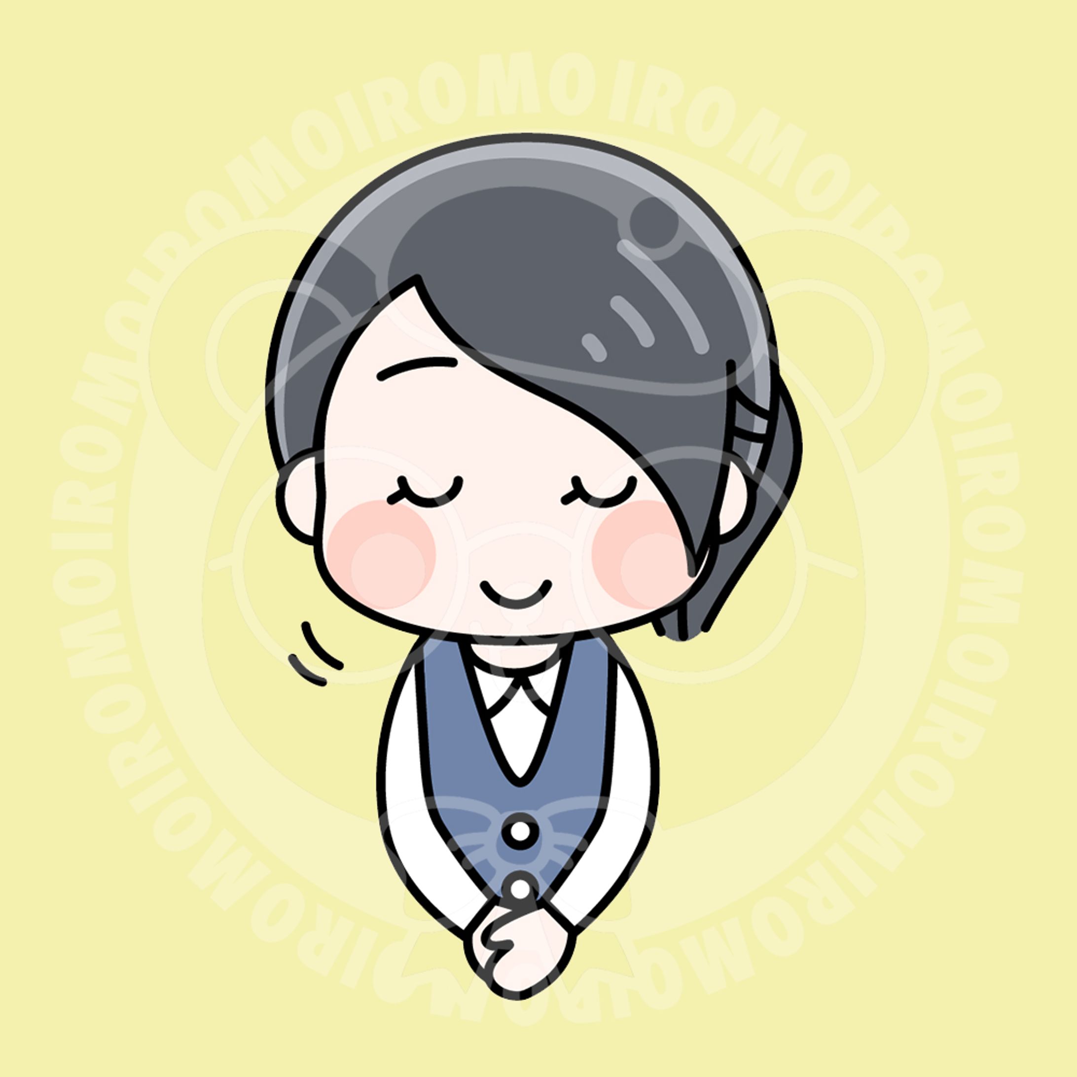 お辞儀をする事務員の女性-1