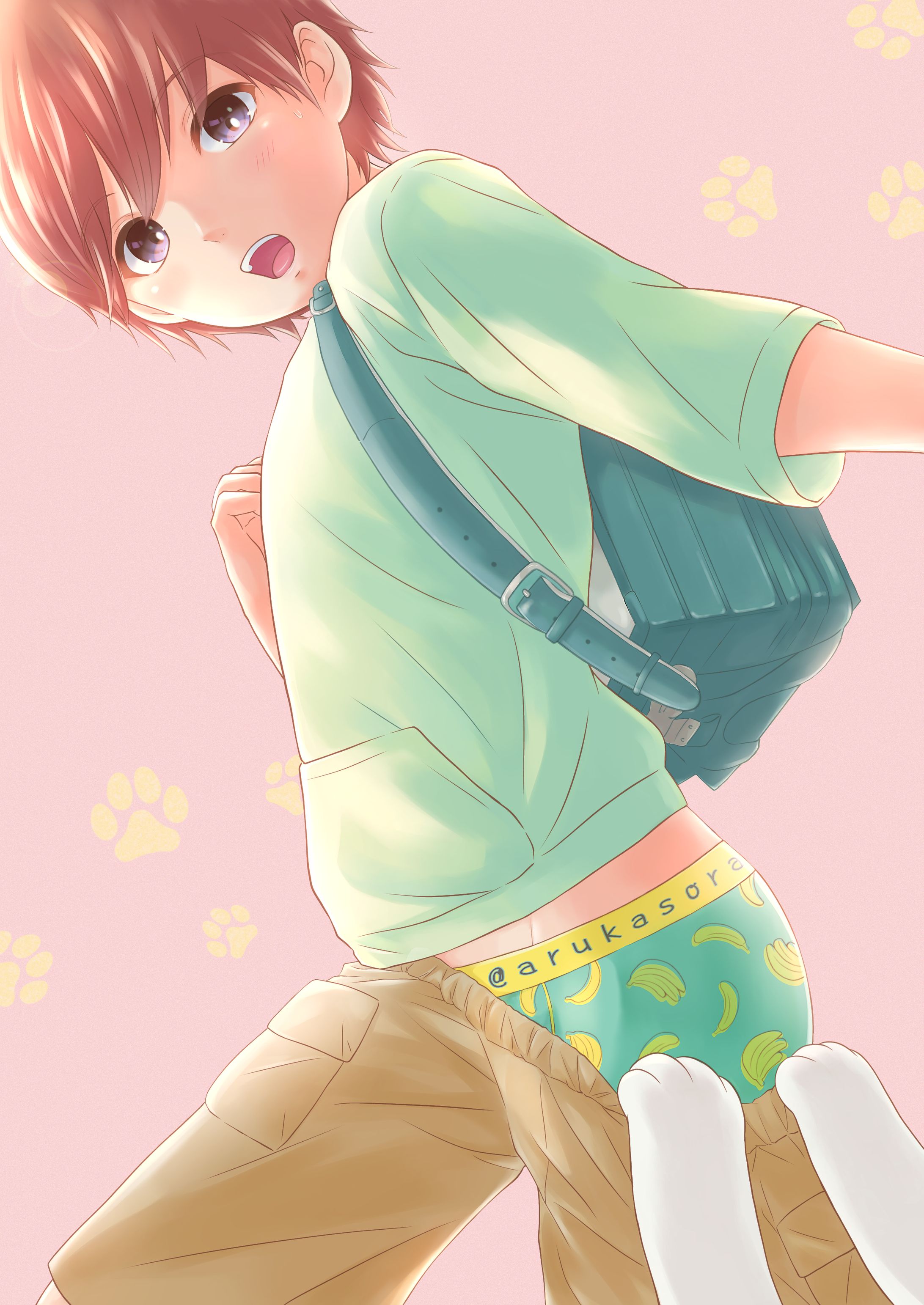 3絵文字イメージイラスト🍌🍑🎒 -1