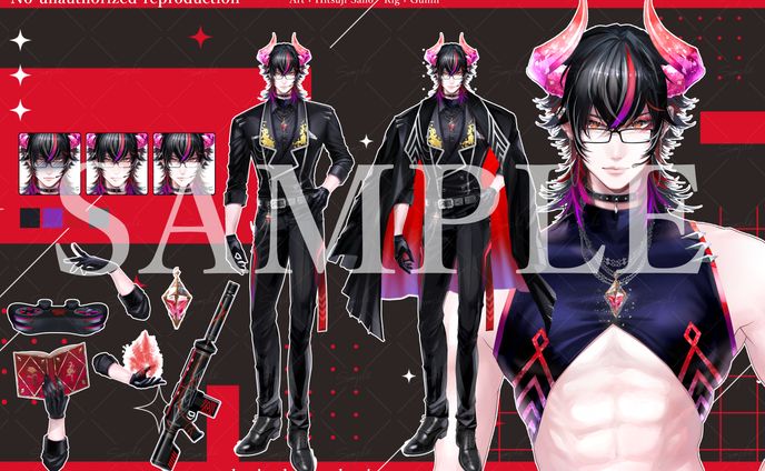 Live2Dモデル用イラスト　ご依頼