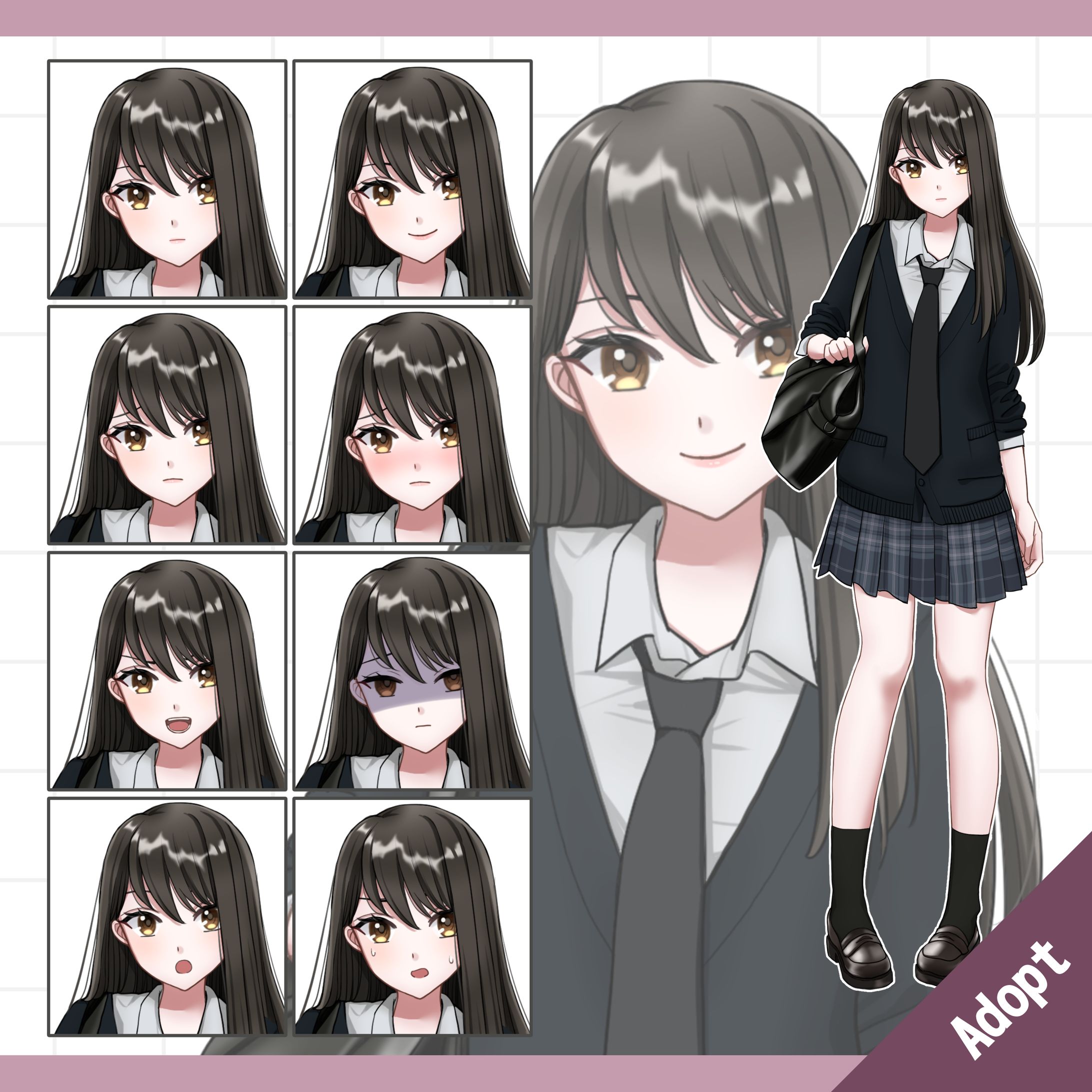 女子高生立ち絵販売用-1