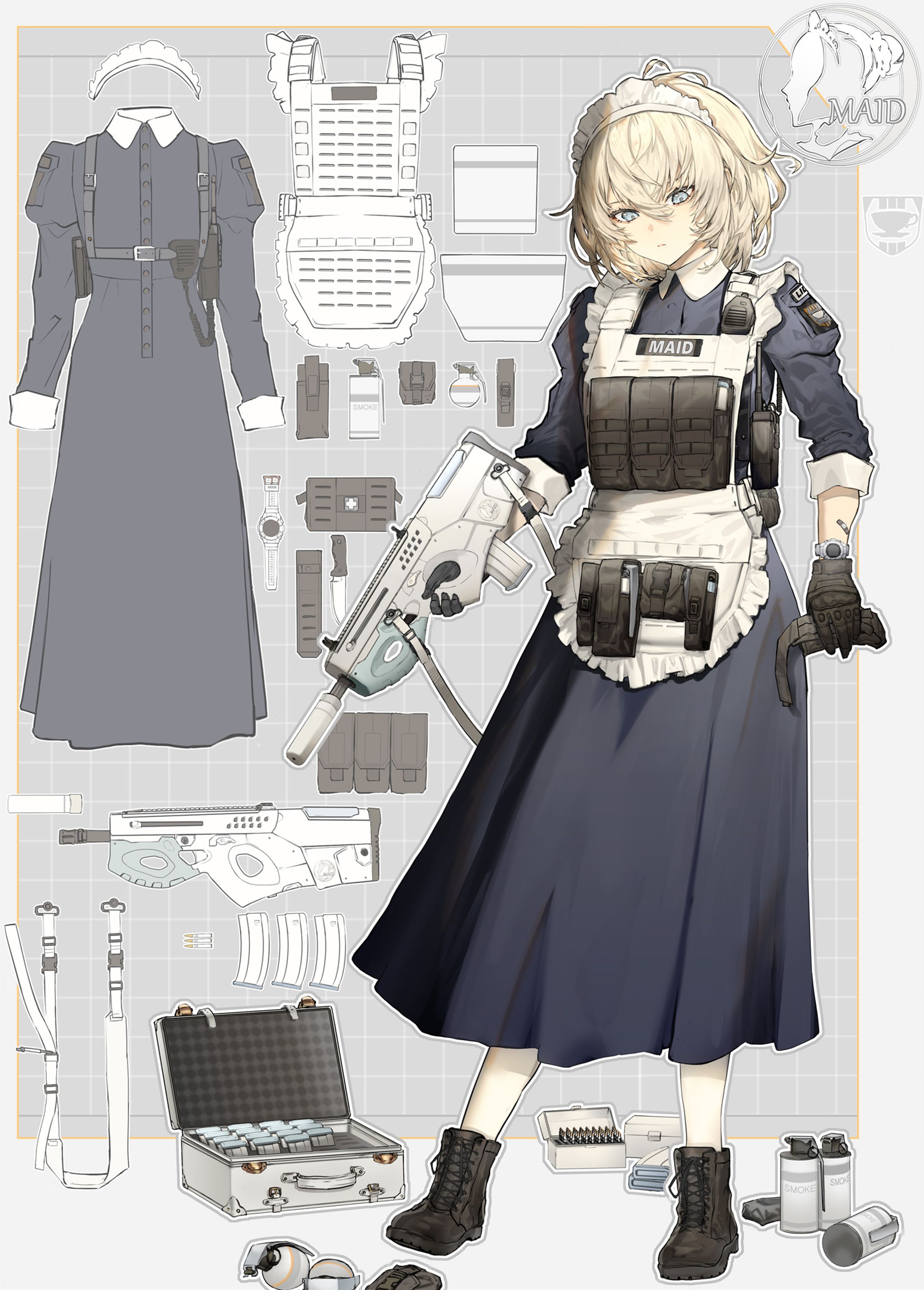 創作：ミリタリーメイド-1