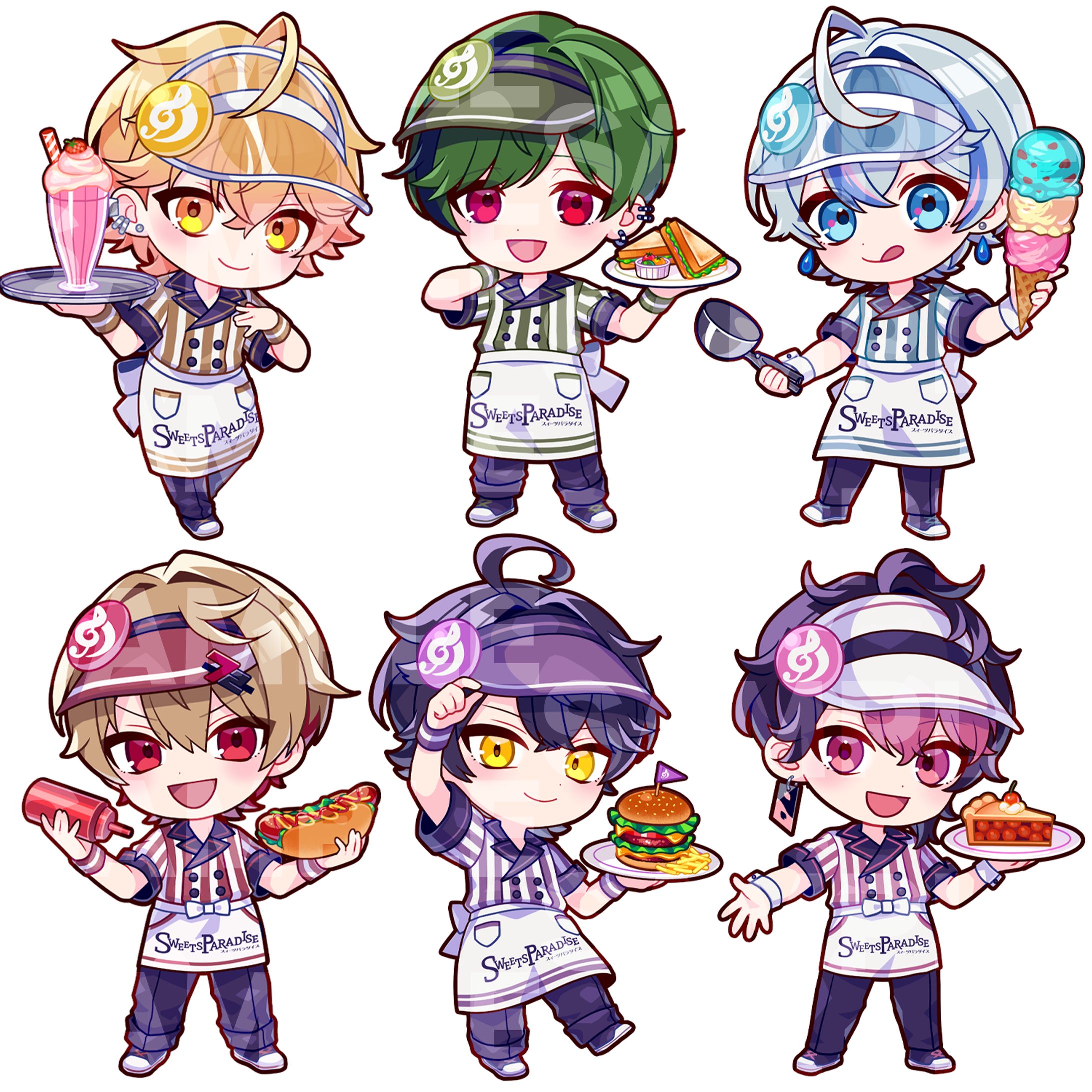 シクフォニ×SWEETS PARADISE 第二弾デフォルメキャラクターイラスト-1