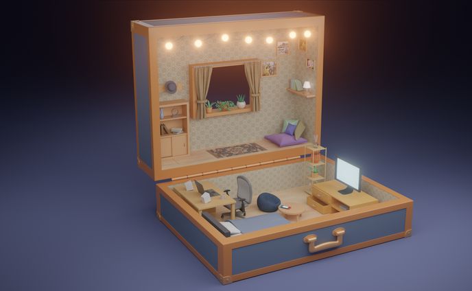 ミニチュア風3D