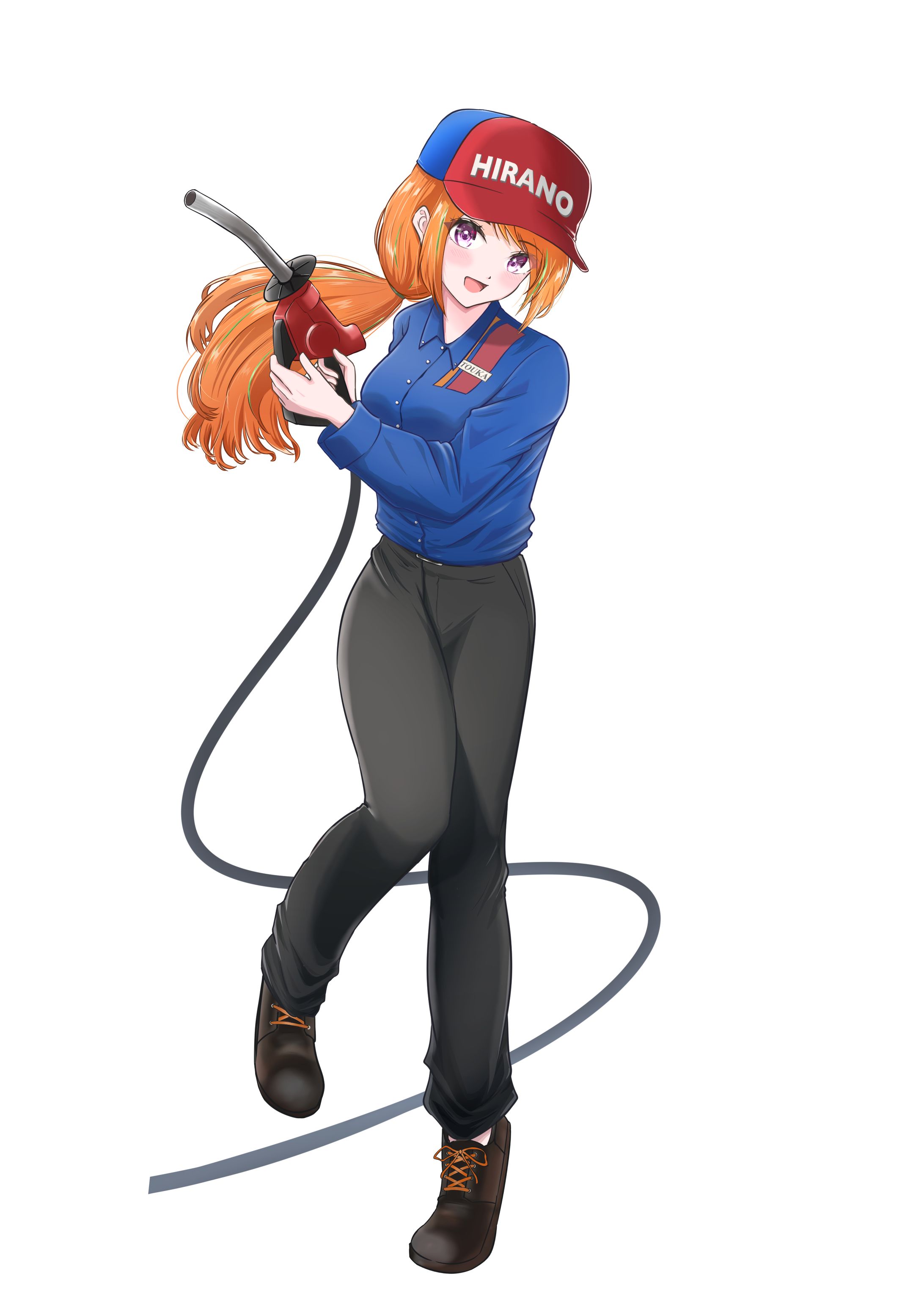 【企業案件】平野石油様オリジナルキャラクター橙果ちゃん-1