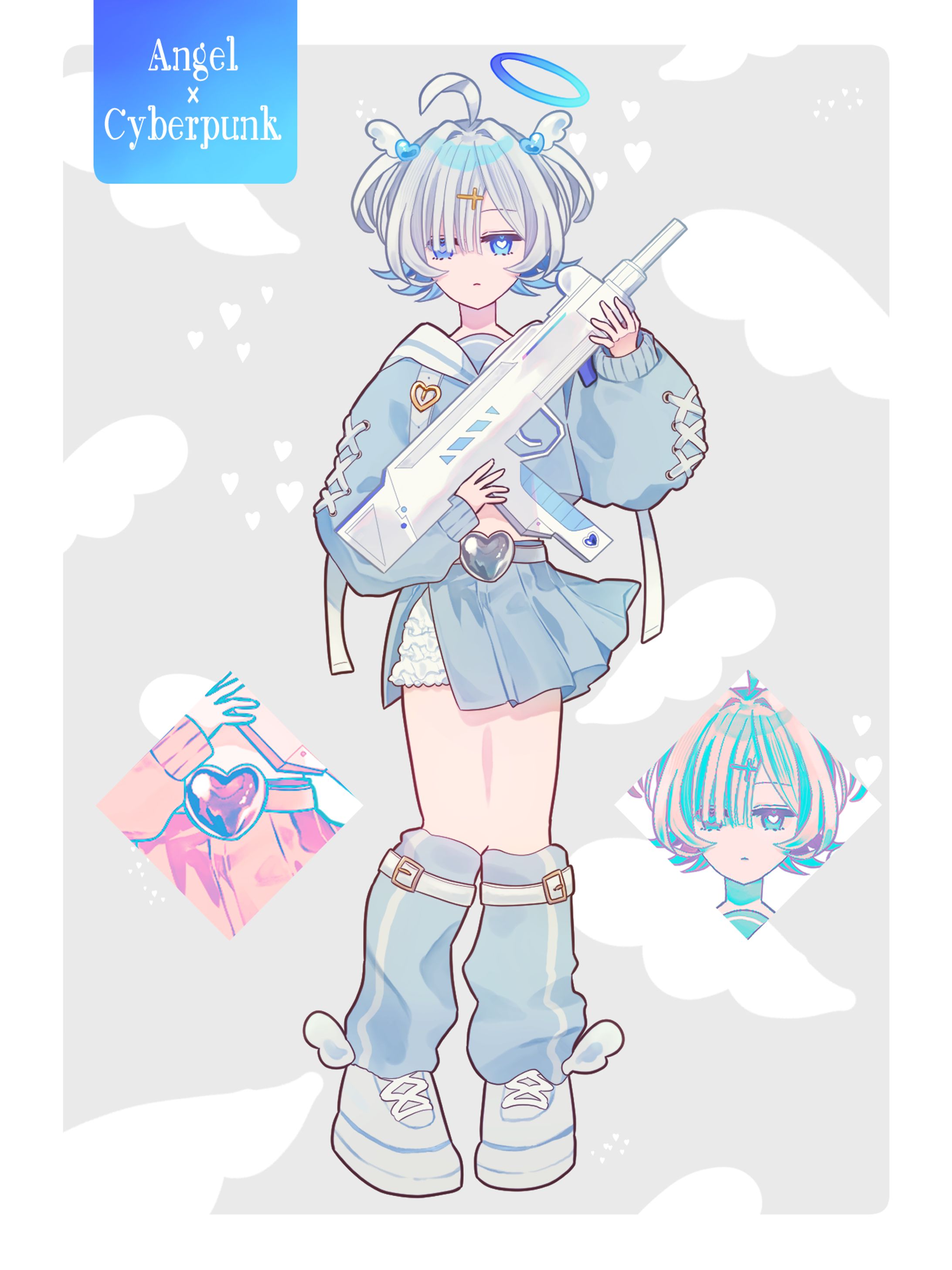 【量産】天使サイバー 立ち絵-1