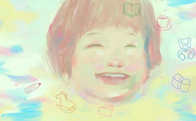チケット用のイラスト /託児所