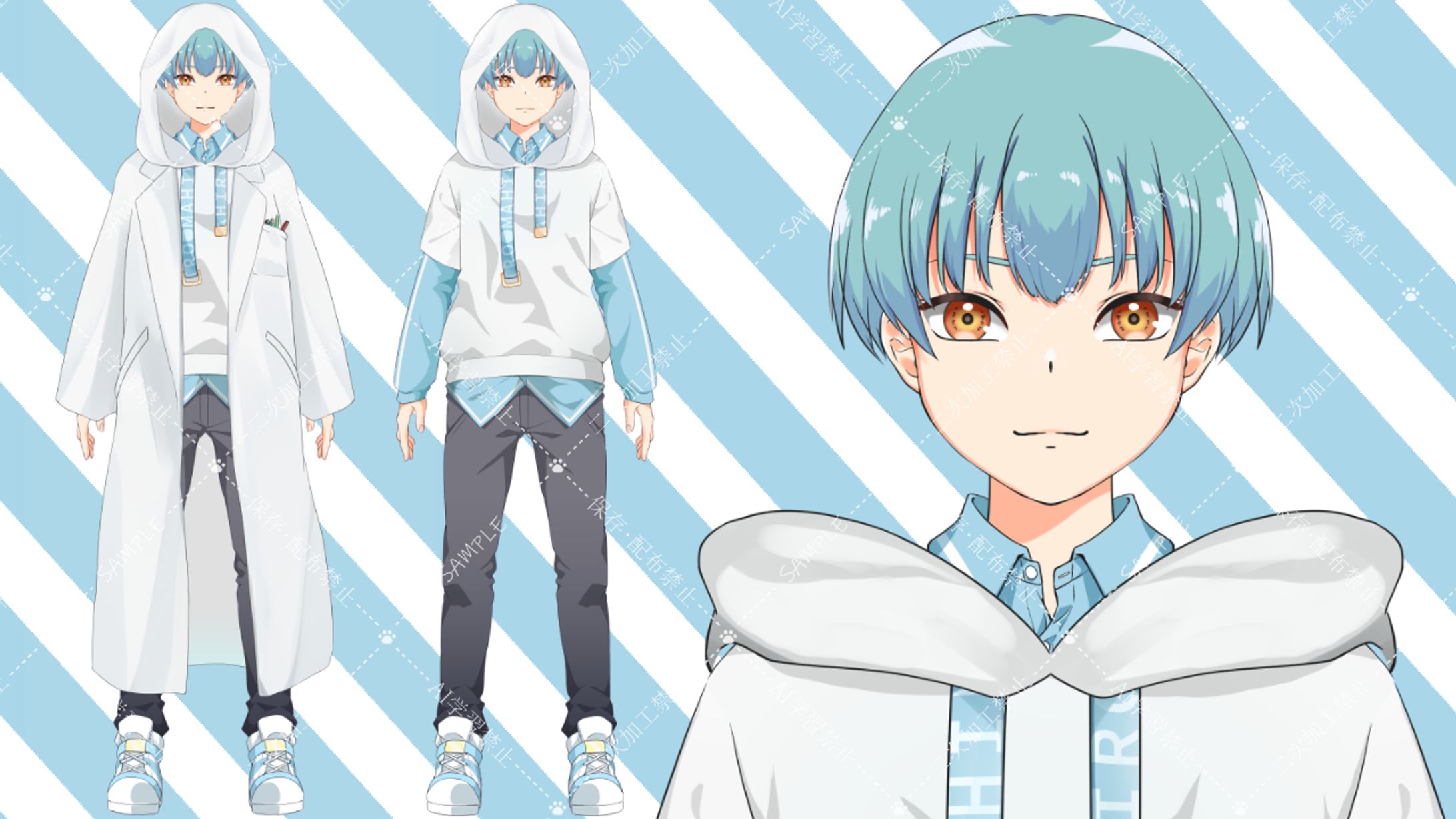 【切咲 魔歪 様】Vtuberデザイン-1