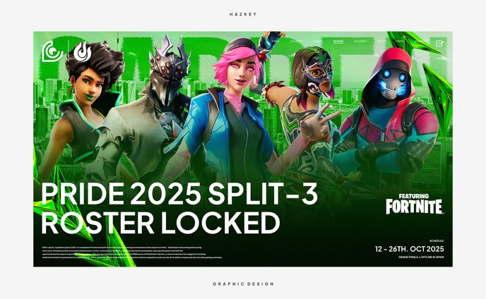 GRAPHIC DESIGN // ROSTER LOCKED - GRE e-sports