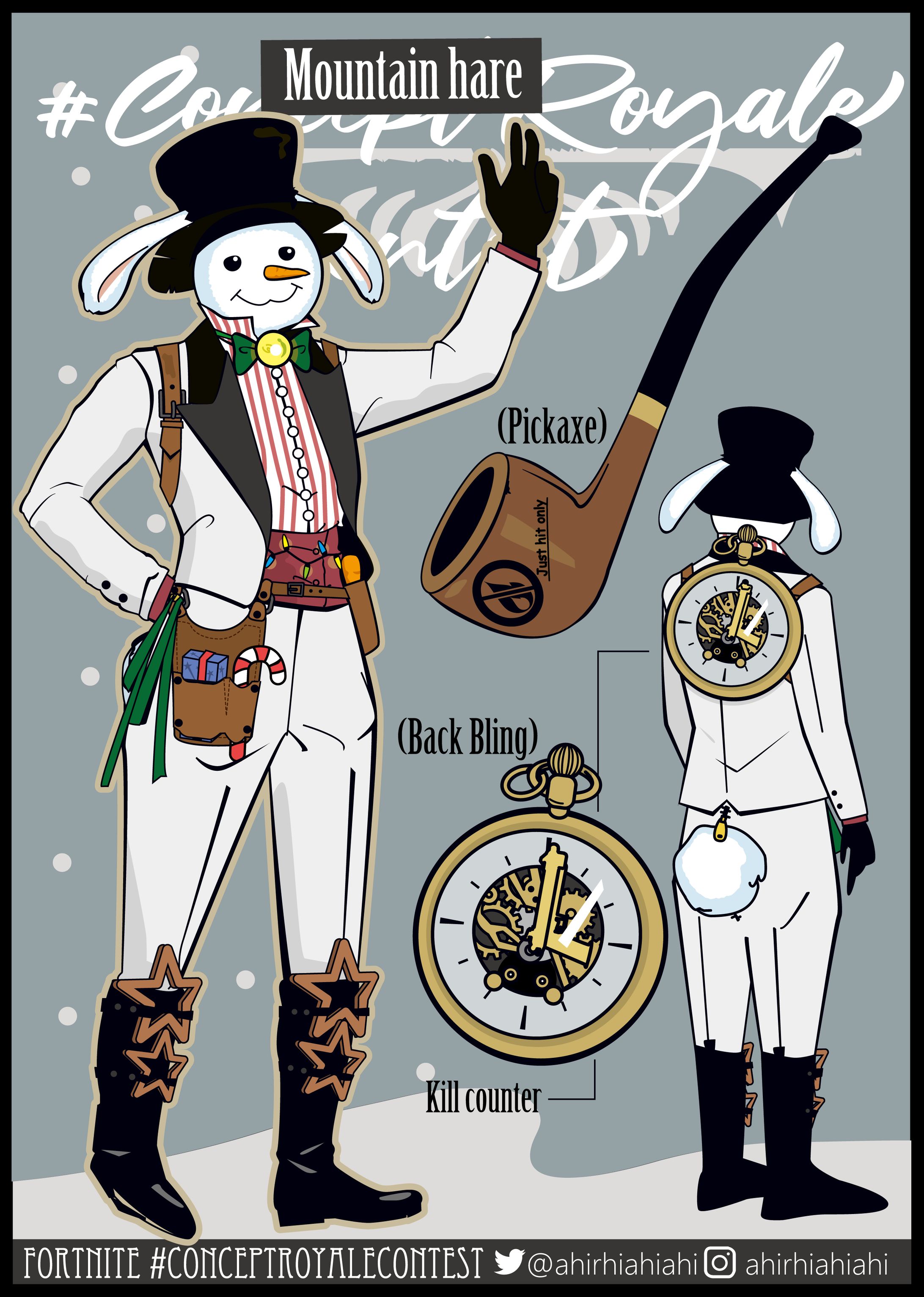 FORTNITE　キャラクターデザインコンペ案-1