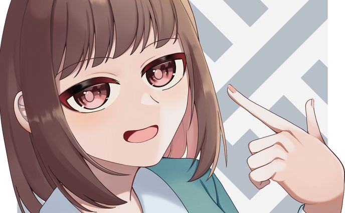 パッツン前髪