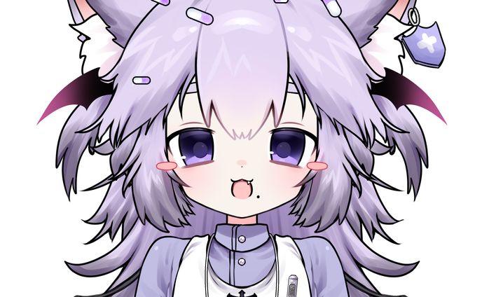 自分の代理キャラクターlive2D用パーツ分けイラスト