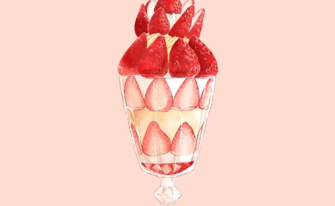 【自主制作】パフェイラスト