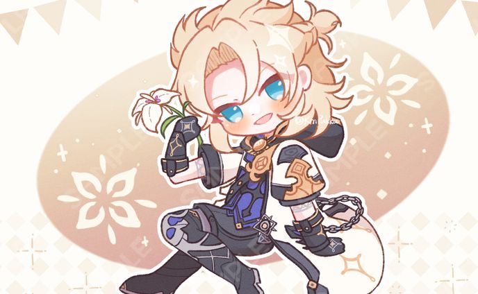 【二次創作イラスト】原神：アルベド