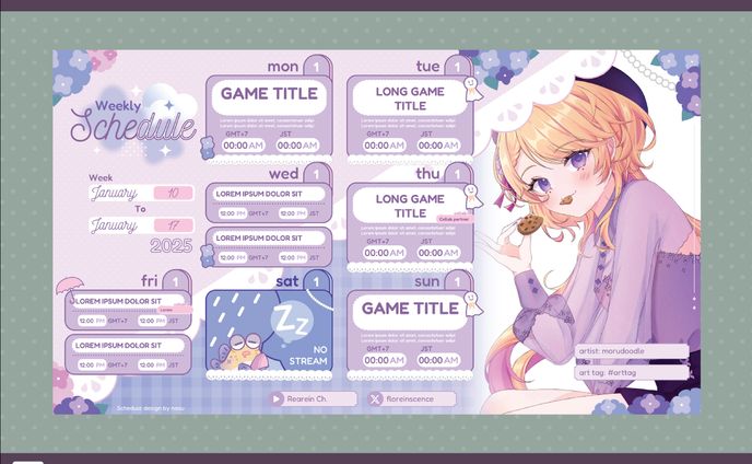 rearein's schedule