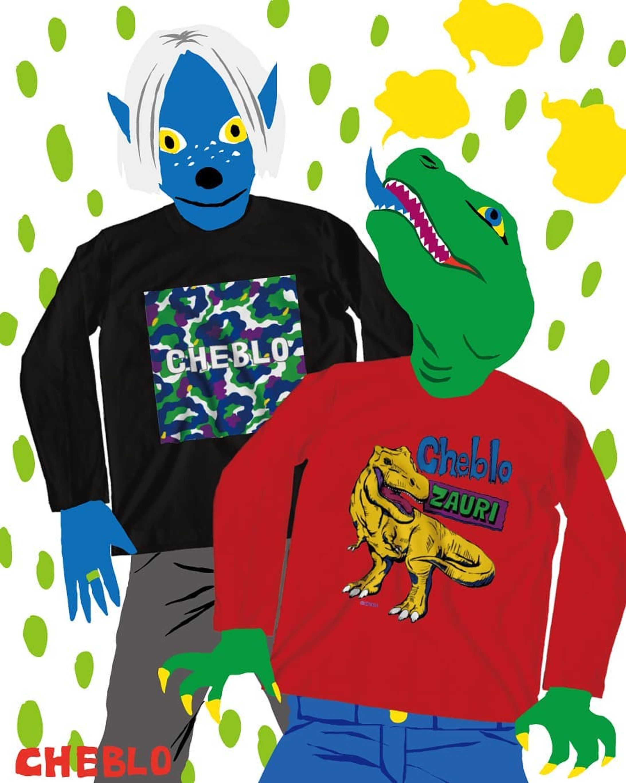 ⚡ロングスリーブTシャツ⚡
・
Unya Unya & ZAURI
・
【スズリ】のCHEBLOのショップで販売中です🌈☀
・
色んな商品があるので、よかったら覗いてみてね👀🌠🌠
・
長崎の出島町にあるショップ、@cheblocrafthouseにも少し置いてます💖🙌
・
・
#cheblo#cheblocrafthouse#dinosaur#恐竜#red#ポップ#イラスト#カラフル#キュート#fashion#illust#pic#絵#character#Illustrator#illustrator #colorful#pop#cute#love#長袖#Tシャツ#服#shop#長崎#出島#ショップ#ストリート#キャラクター#street#ファッション-1