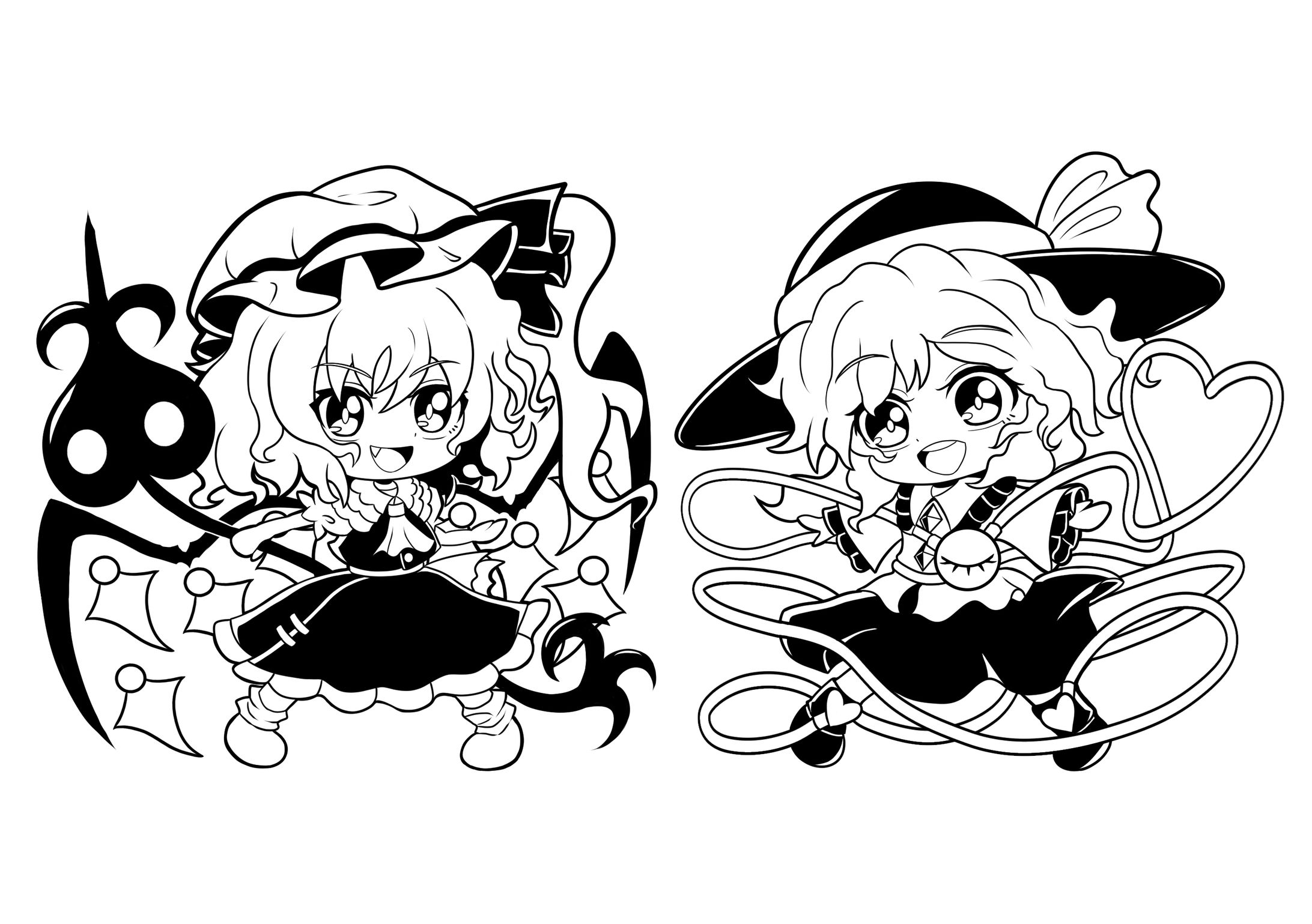 博麗神社例大祭　温泉タオルイラスト-1