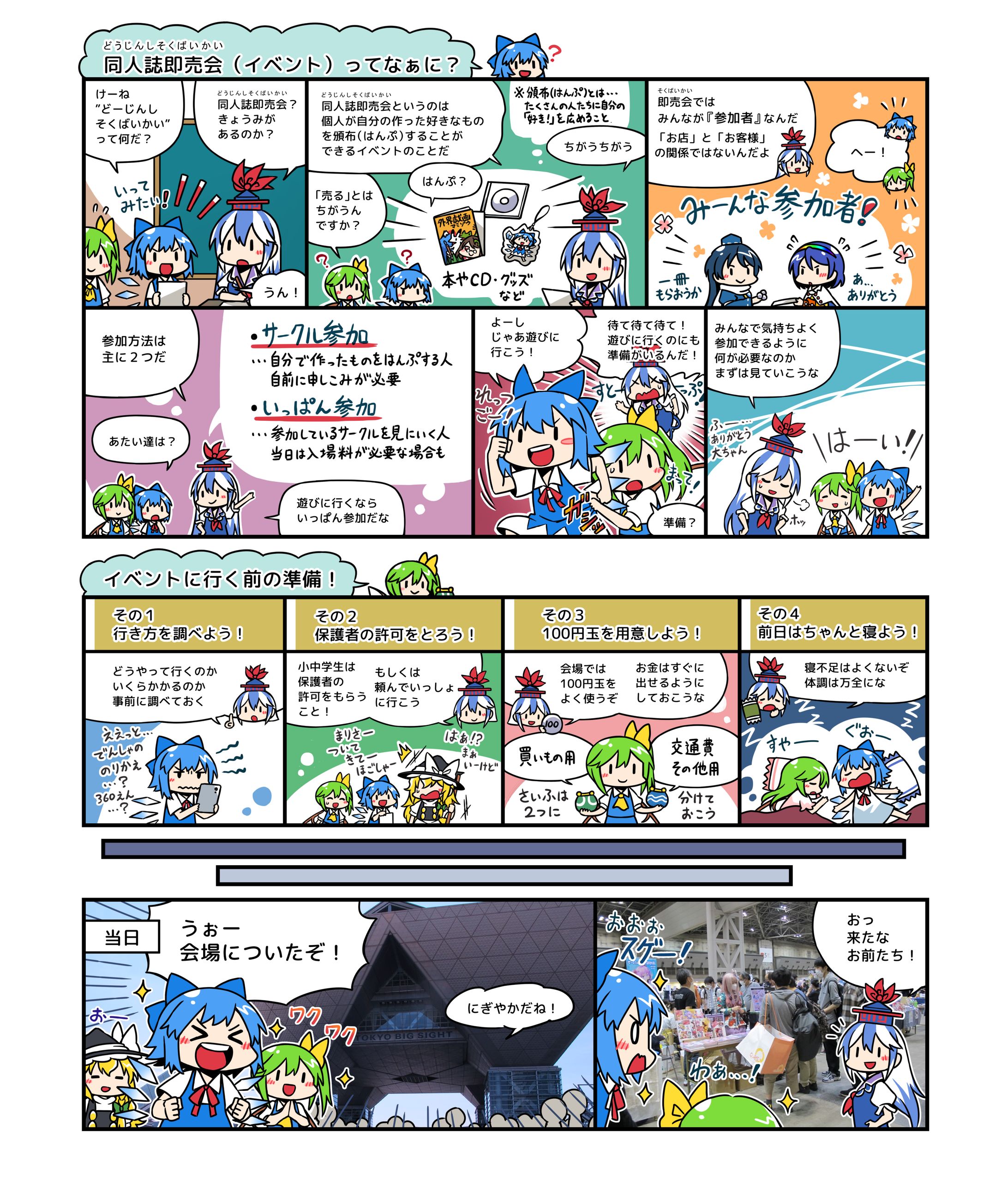 【お仕事】ホビージャパン　技法書『身近な画材で描く東方イラストテクニック 誰でも出来るアナログイラスト入門』　漫画-1