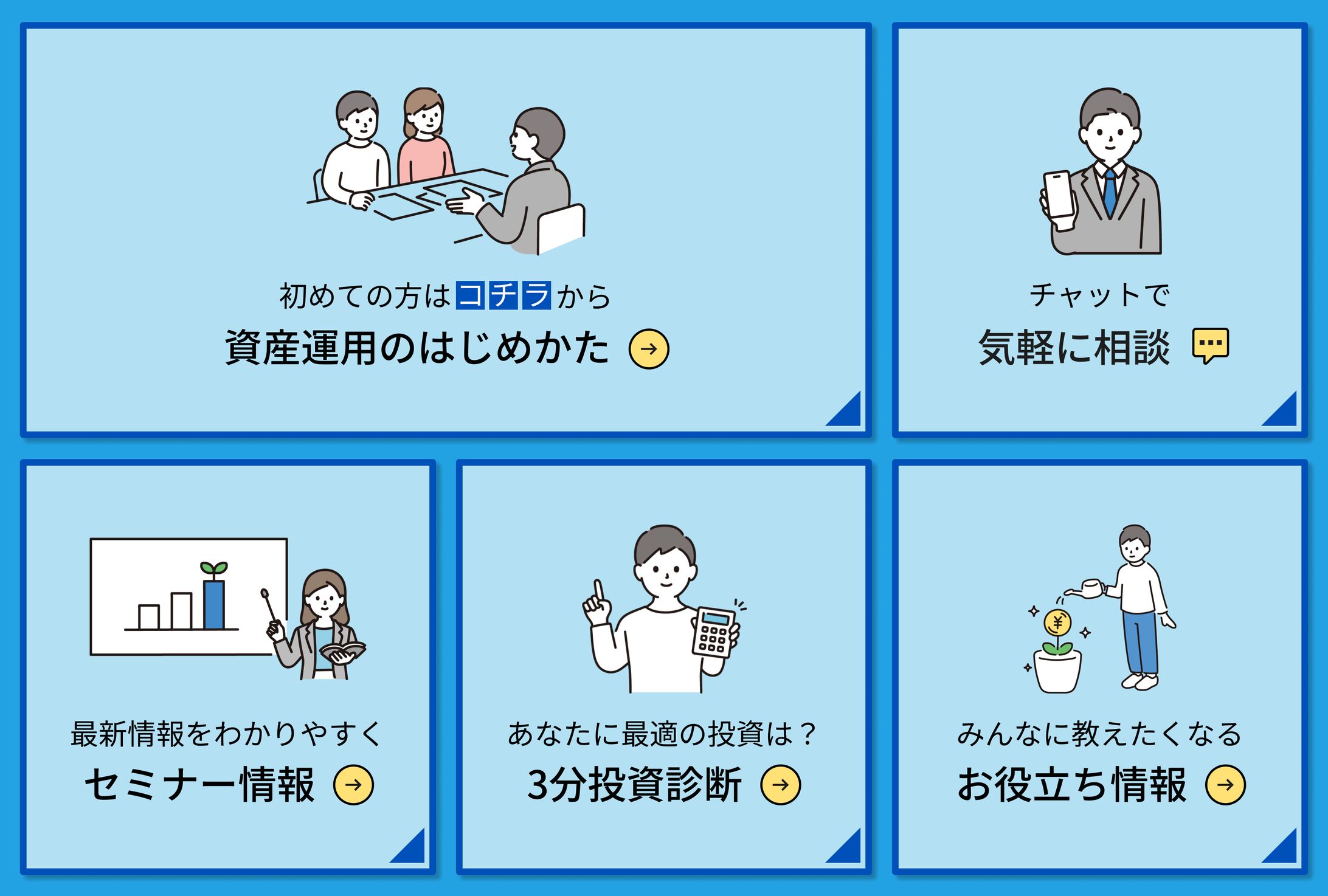 バナー制作　資産運用相談サービスのリッチメニュー-1